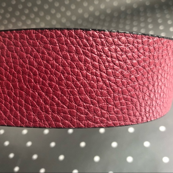 Michael Kors reversible belt burgundy/black size L - Picture 3 of 8